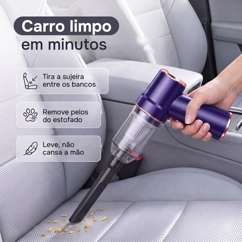 Aspirador automotivo — carro limpo